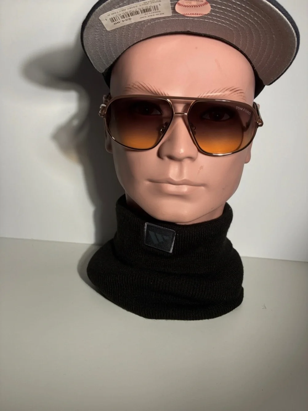 New Authentic Tom Ford Maxwell TF1019 26F Pilot Sunglasses, 59mm